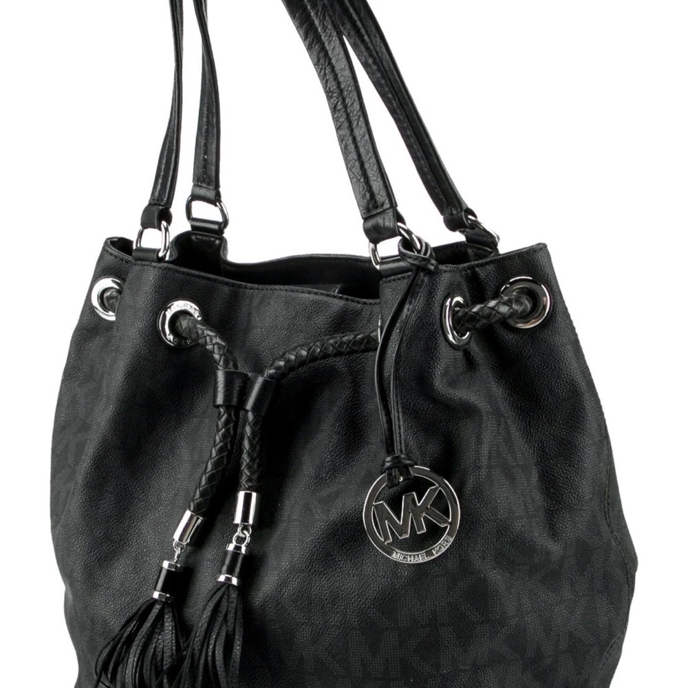 Michael Kors Black Shoulder Bag with Tassel Detail Nwot